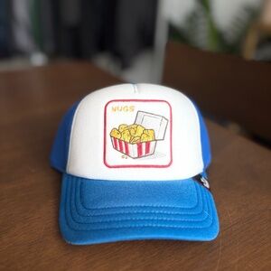 Goorin Bros Trucker Baseball Snapback Hat Cap #3 Nugs Nuggets Deep Fried White